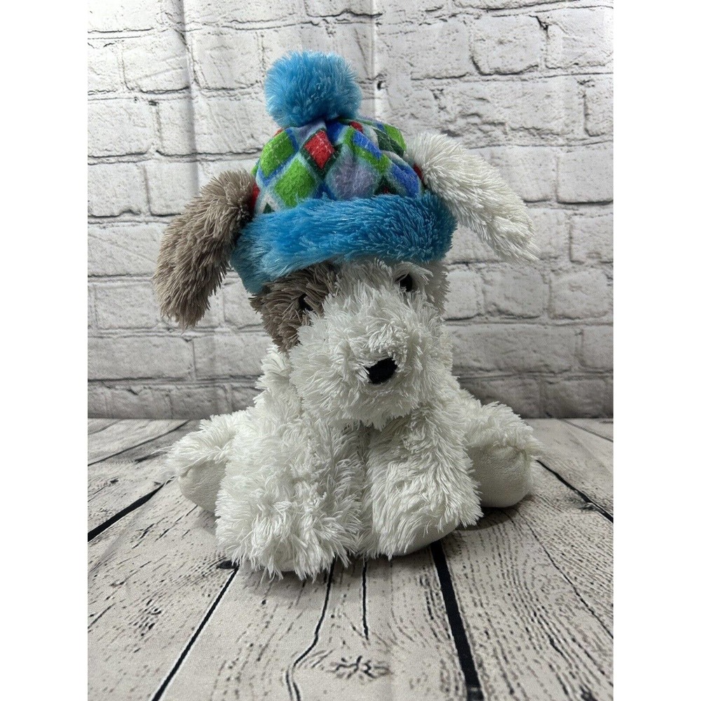 HugFun Int’l St. Jude Winter Puppy Dog Argyle Hat & Scarf Stuffed Animal Plush